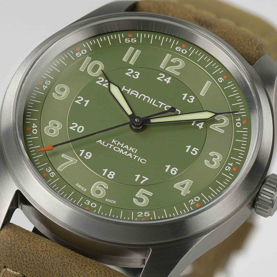 Часы Hamilton Khaki Field Titanium Auto H70205860 — механические, Швейцария, мужские
