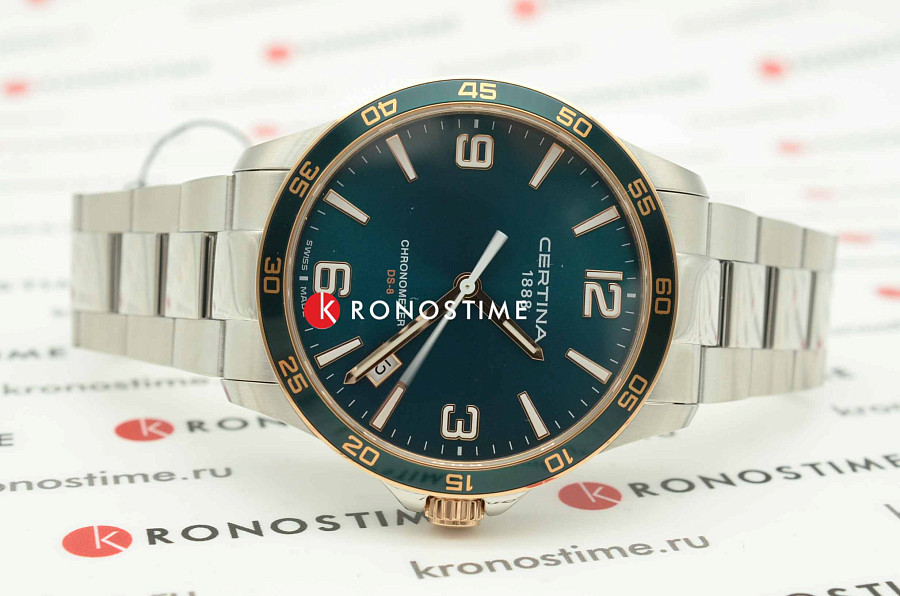 Часы Certina DS-8 C033.851.21.097.00 — кварцевые, Швейцария, мужские