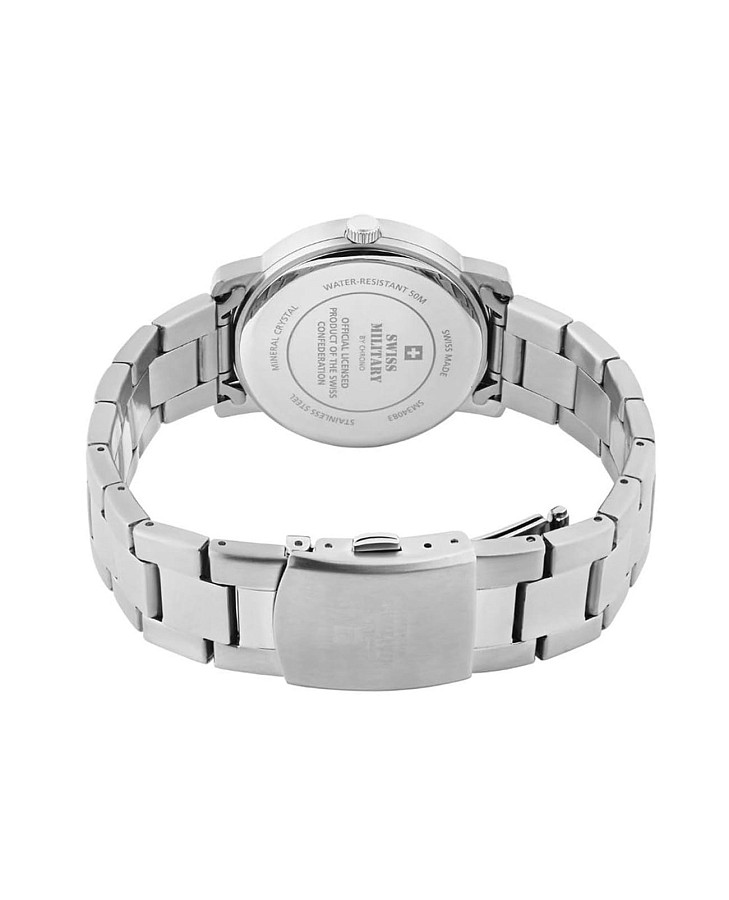 Часы Swiss Military by Chrono Sports SM34093.02 — кварцевые, металл сталь
