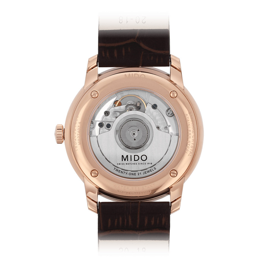 Часы Mido Baroncelli Heritage Gent M027.407.36.080.00 — механические, сталь металл