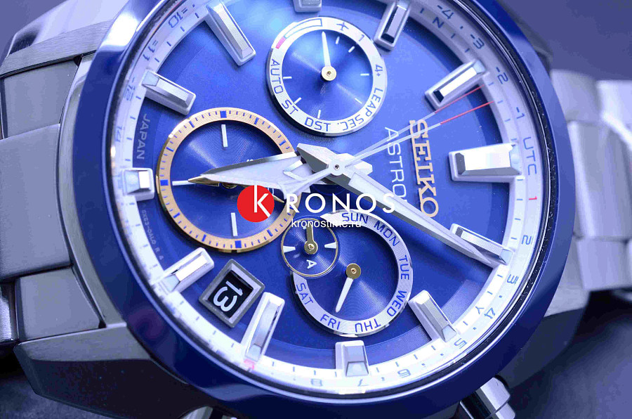 Часы Seiko Astron GPS Solar SSH045J1 — сталь металл керамика, мужские, Япония