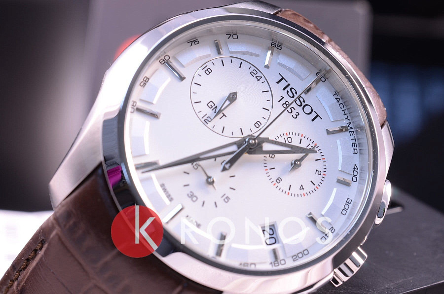 Часы Tissot Couturier GMT T035.439.16.031.00 — мужские, кожаный