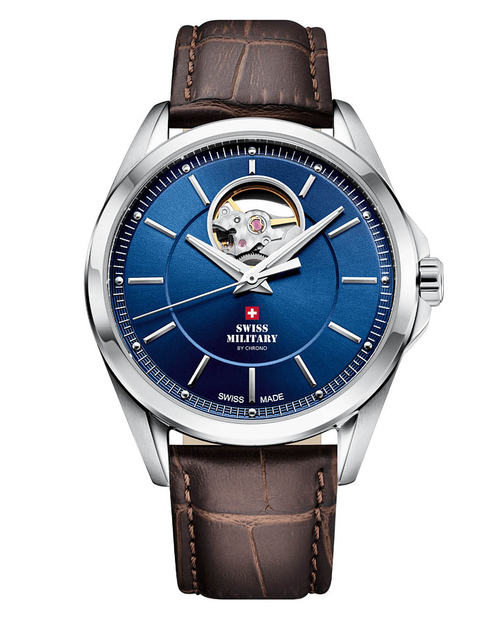 Часы Swiss Military by Chrono SMA34085.35 — мужские, синий
