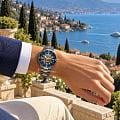 Швейцарские механические керамические наручные часы Rado Captain Cook High-Tech Ceramic Skeleton R32148172, фото 6