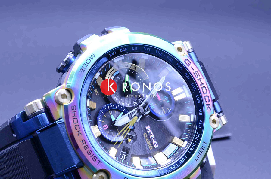 Часы Casio G-Shock Premium MTG-B1000RB-2A — сталь металл пластик, Япония