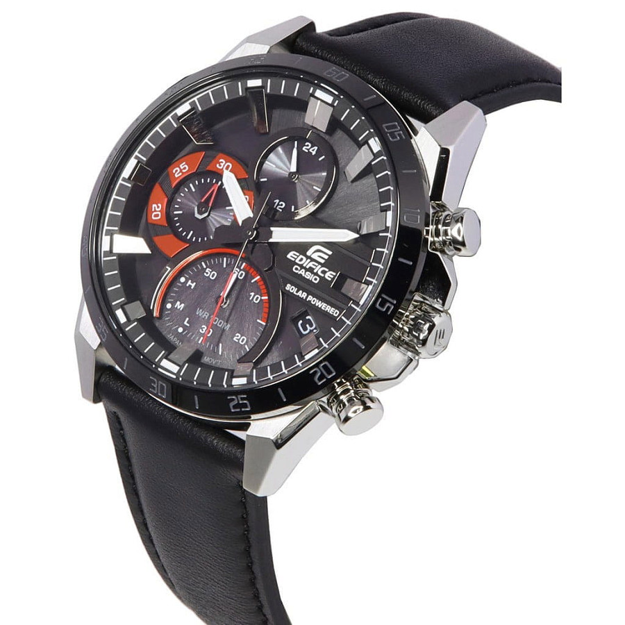 Часы Casio Edifice EQS-940BL-1A — кожаный, мужские