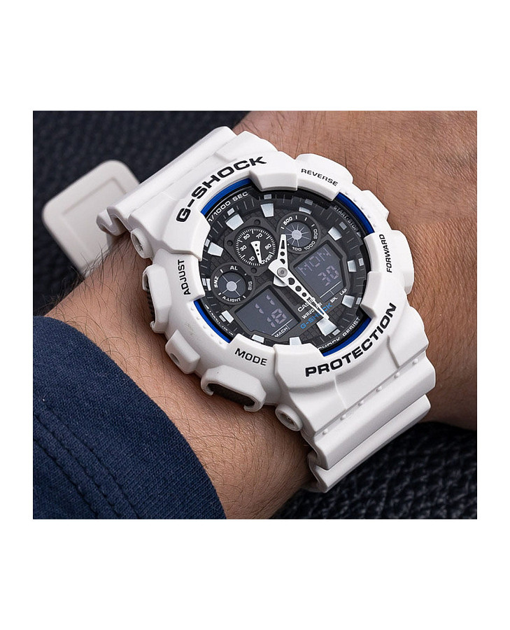 Часы Casio G-Shock GA-100B-7ADR (GA-100B-7A) — электронные, пластик