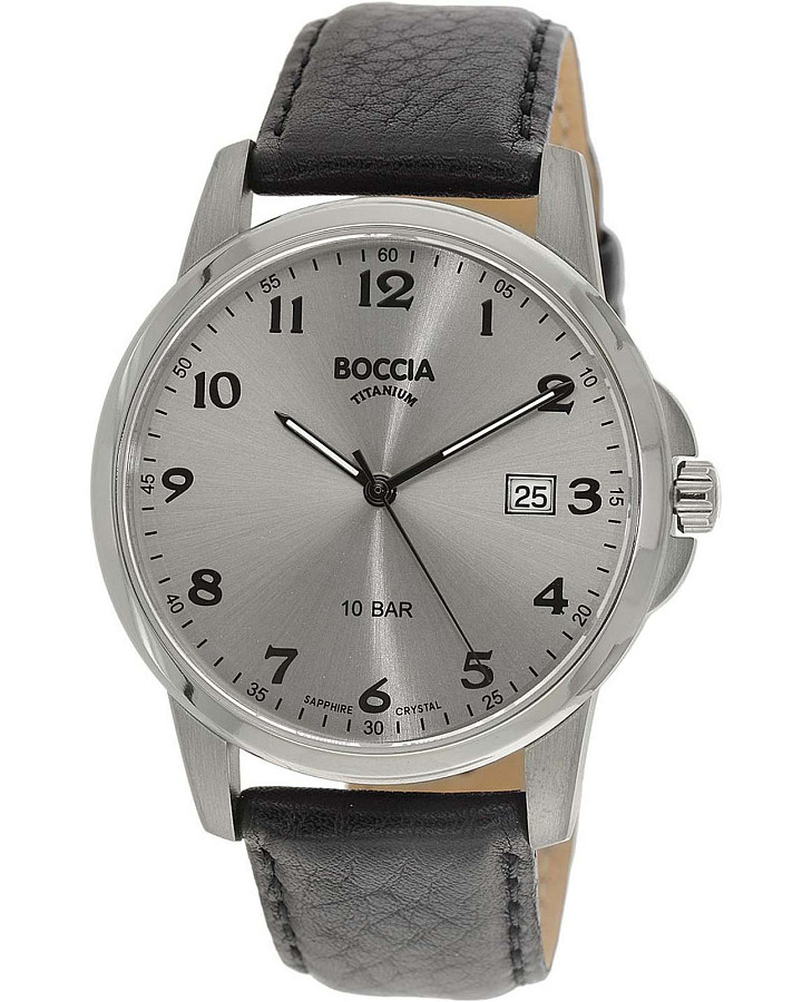 Часы Boccia Titanium 3633-03 — мужские, серебристый