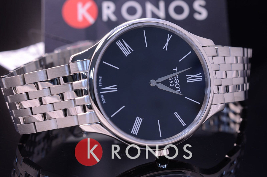 Часы Tissot Tradition 5.5 T063.409.11.058.00 — черный, металл сталь