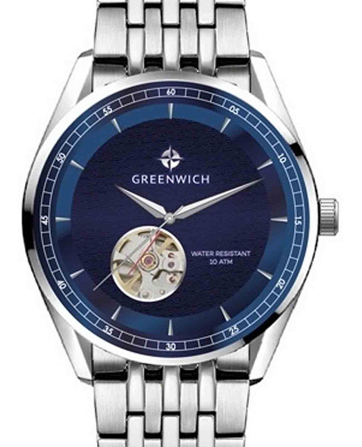 Часы Greenwich GW 075.10.36 — синий, металл сталь