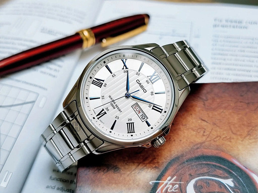 Часы Casio Collection MTP-1384D-7A2VDF (MTP-1384D-7A2) — сталь металл, нержавеющая сталь