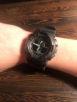 Фото покупателя: Японские наручные часы Casio G-Shock GA-100-1A1DR (GA-100-1A1)