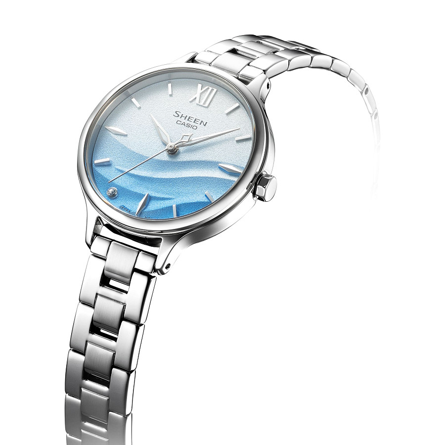 Часы Casio Sheen SHE-4550D-2A — металл сталь, Япония