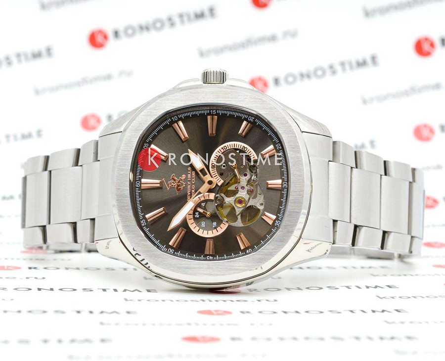 Часы Beverly Hills Polo Club BP3728X.360 — механические, металл сталь
