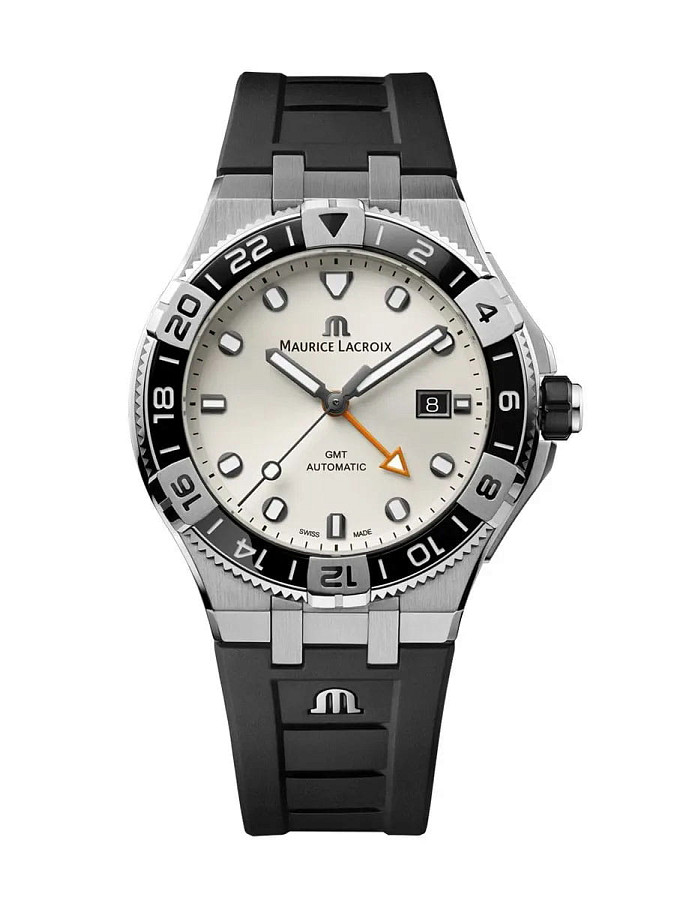 Часы Maurice Lacroix Aikon Venturer GMT AI6158-SS00F-130-A — механические, металл сталь
