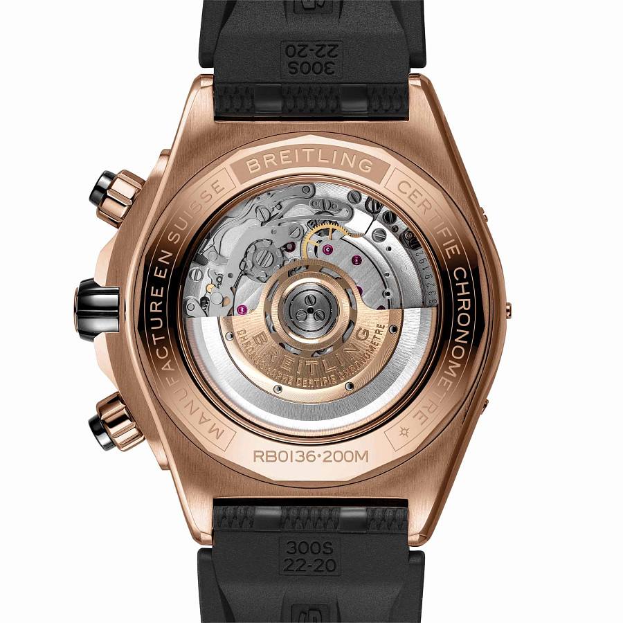 Часы Breitling Super Chronomat B01 44 RB01361A1L1S1 — каучук, мужские