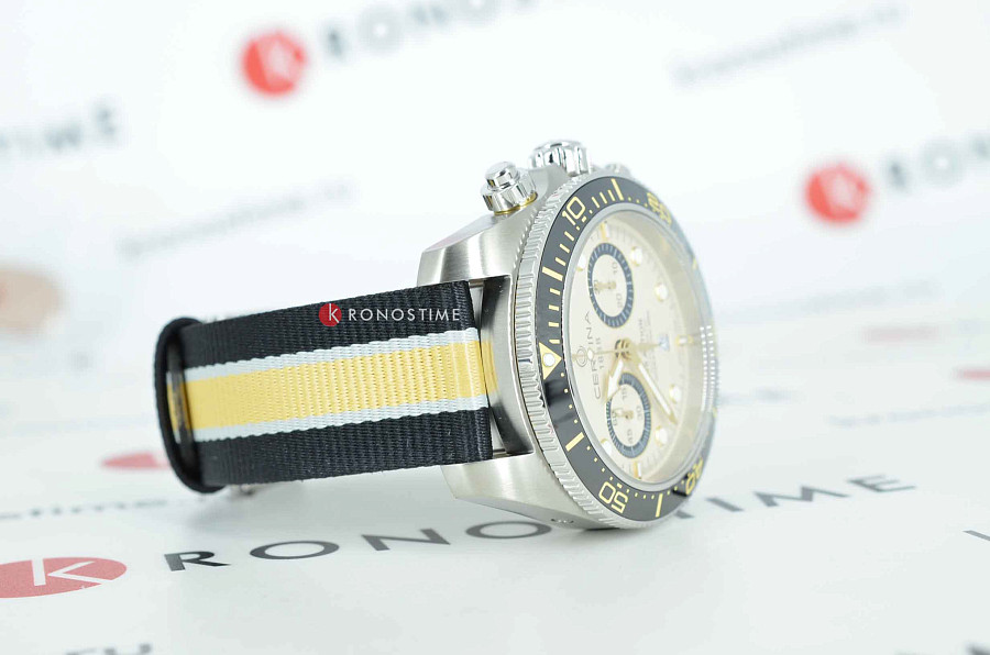 Часы Certina DS Action Diver Chrono C032.827.18.271.00 — тканевый, мужские