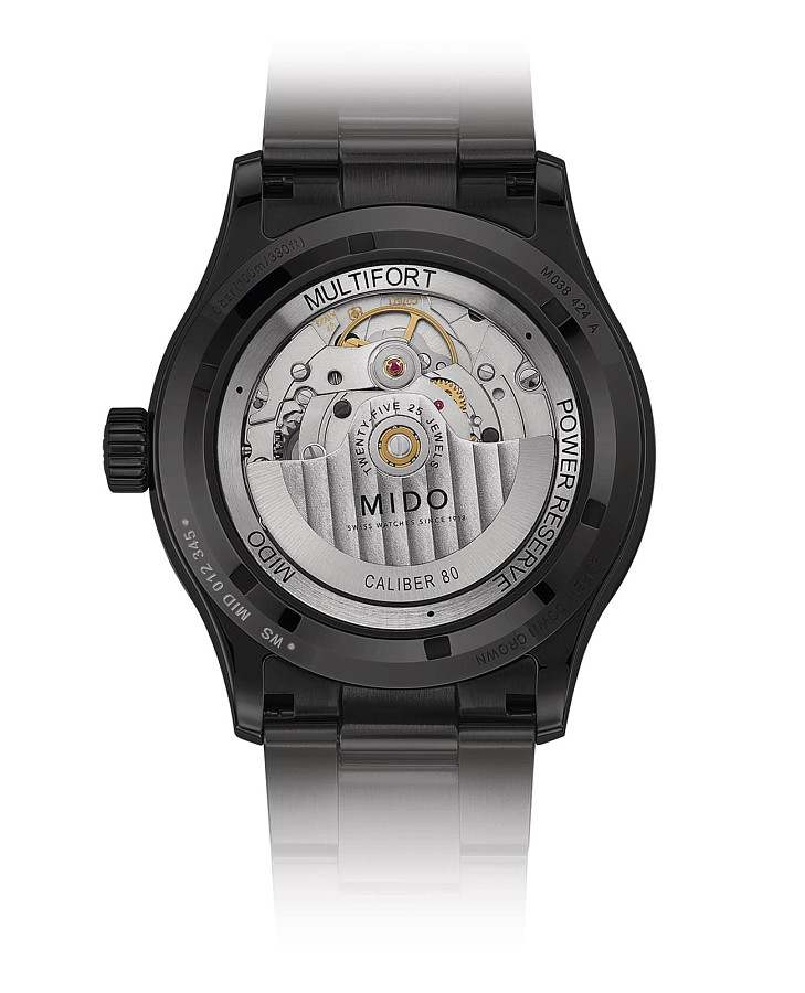Часы Mido Multifort Power Reserve M038.424.33.051.00 — механические, сталь металл