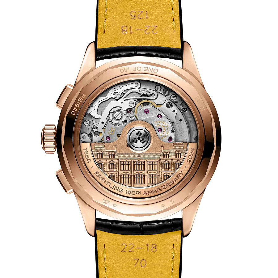 Часы Breitling Premier B19 Datora 42 140th Anniversary RB19401A1B1P1 — кожаный, мужские