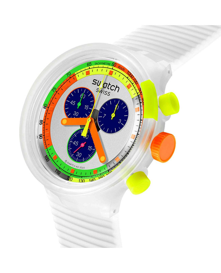 Часы Swatch Big Bold Chrono Pay! SB02K101-5300 — кварцевые, пластик