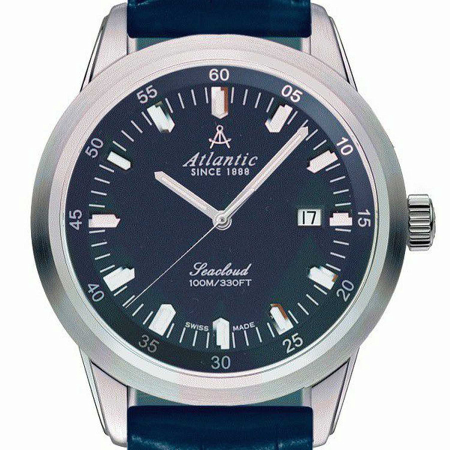 Часы Atlantic Seacloud 73360.41.51 — кварцевые, сталь металл
