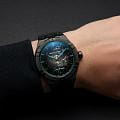 Швейцарские механические часы Maurice Lacroix Aikon Automatic Skeleton 45mm Label Noir AI6028-DLB0B-030-H, фото 5