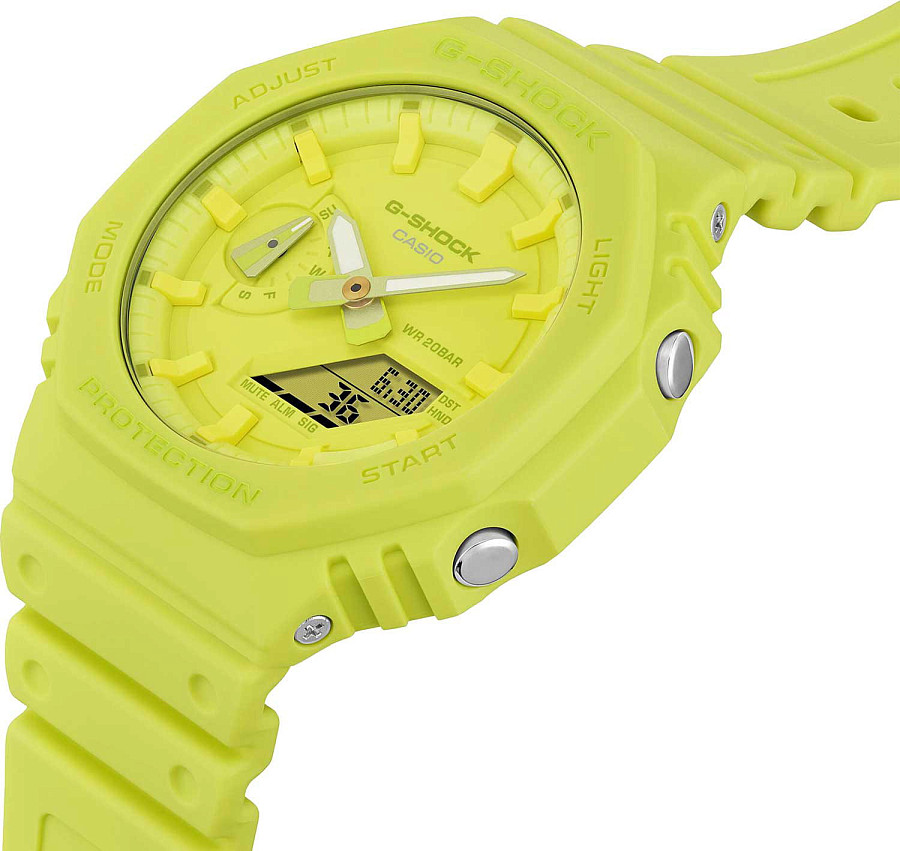 Часы Casio G-Shock GA-2100-9A9DR (GA-2100-9A9) — пластик карбон, Япония