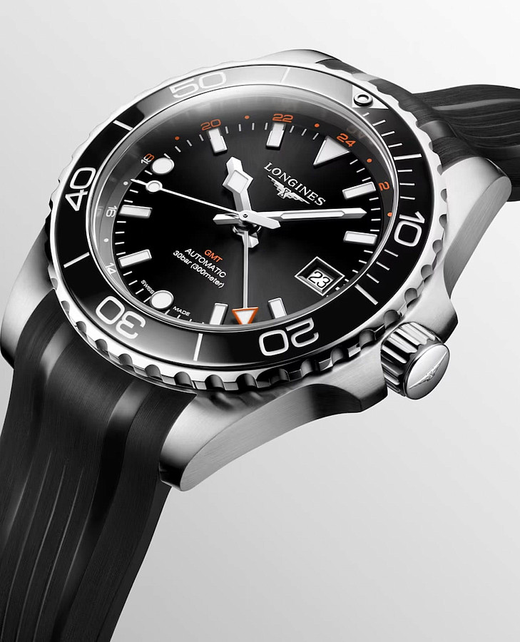Часы Longines HydroConquest L3.790.4.56.9 — мужские, каучук