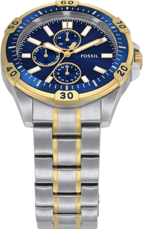 Часы Fossil Garrett FS6146 — мужские, нержавеющая сталь с pvd-покрытием