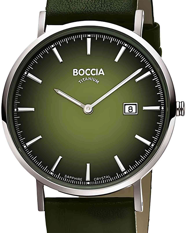 Часы Boccia Titanium 3648-03 — кварцевые, титан