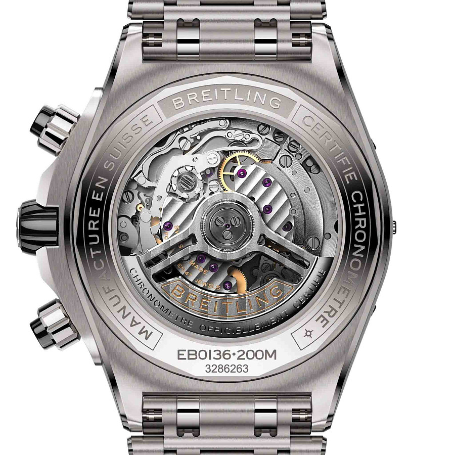 Часы Breitling Super Chronomat B01 44 mm EB0136251M1E1 — титановый, мужские