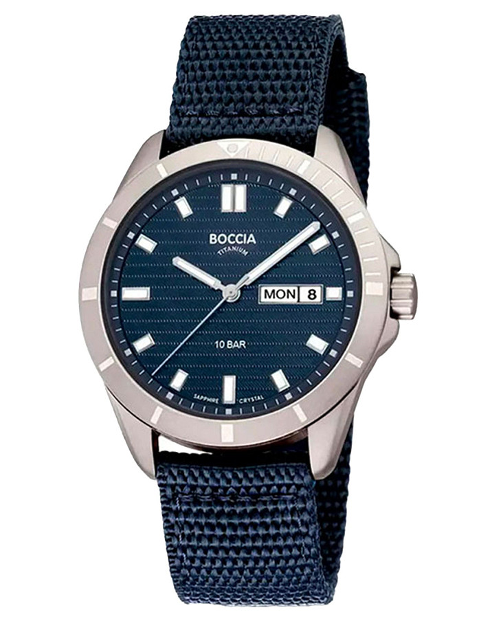 Часы Boccia Titanium 3685-01 — мужские, синий