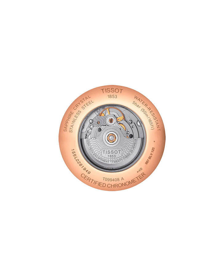 Часы Tissot Chemin des Tourelles COSC T099.408.36.038.00 — механические, сталь металл