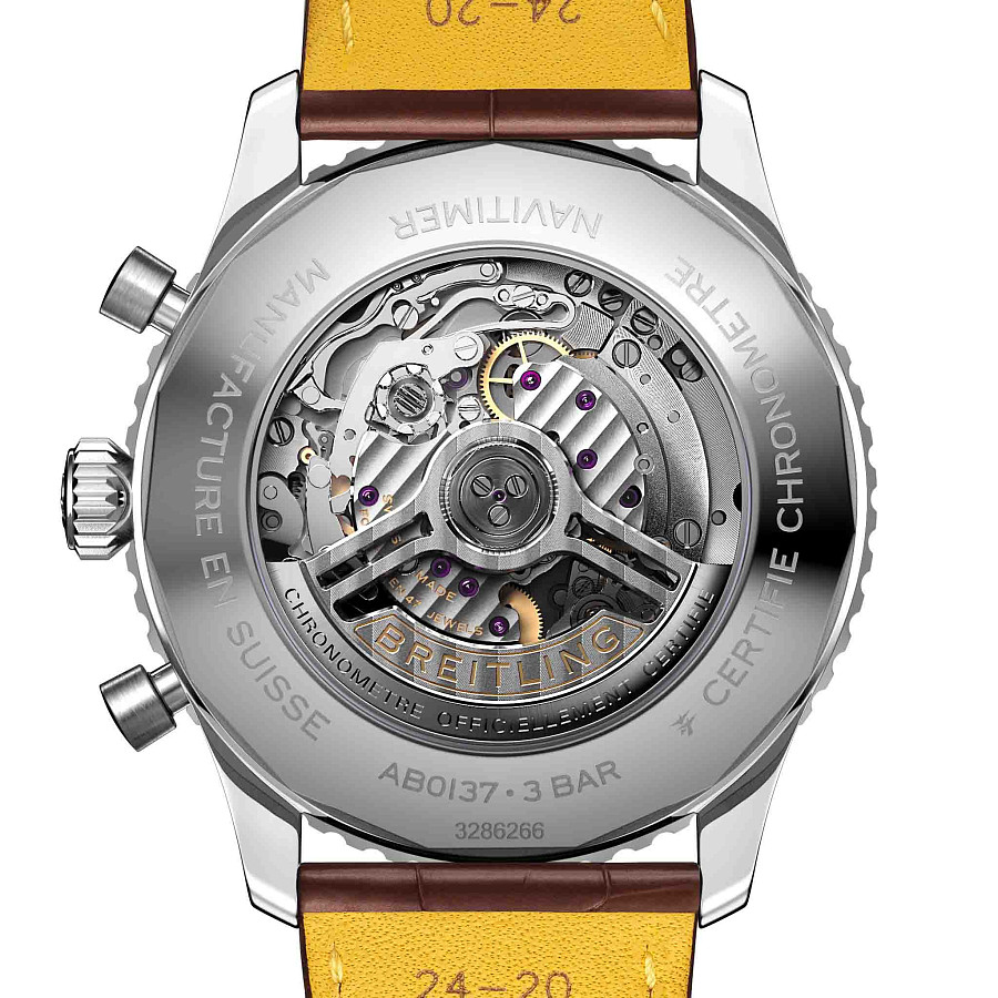 Часы Breitling Navitimer B01 Chronograph 46 AB0137211C1P1 — механические, сталь металл