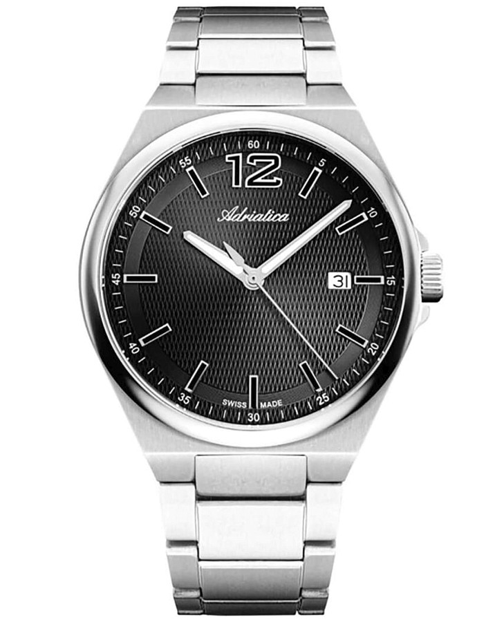Часы Adriatica A8346.4154Q — мужские, черный