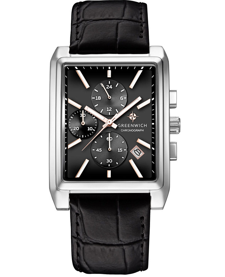 Часы Greenwich Galeon Chrono GW 553.11.15 — мужские, черный