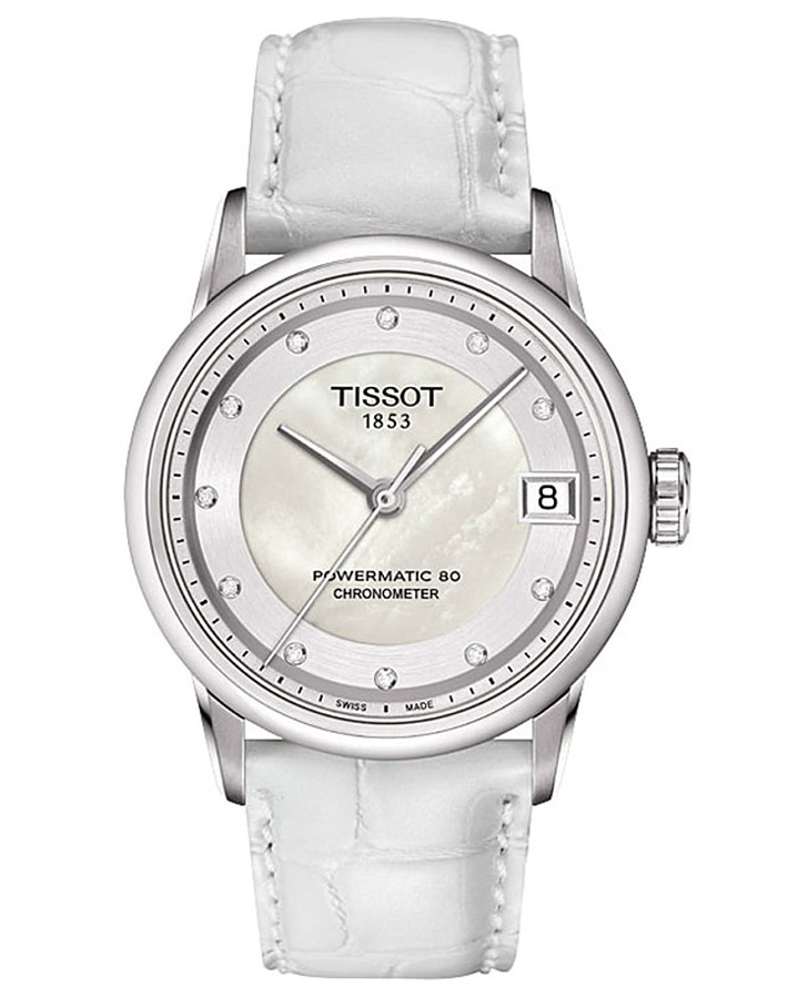 Часы Tissot T-Classic Luxury Automatic T086.208.16.116.00 — женские, перламутровый