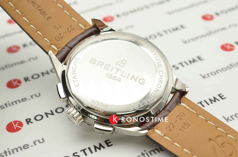 Часы Breitling Premier Chronograph 42 A13315351C1P2 — мужские, коричневый