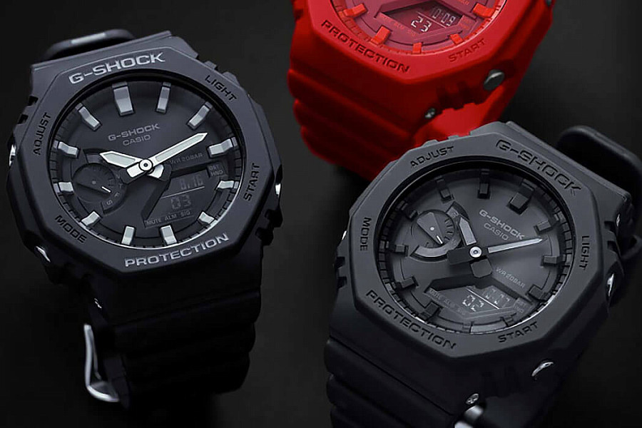 Часы Casio G-Shock GA-2100-1ADR (GA-2100-1A) — мужские, черный