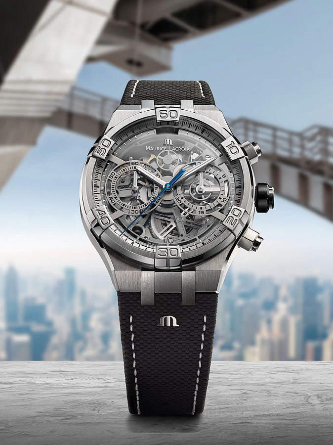 Часы Maurice Lacroix Aikon Automatic AI6098-SS001-090-1 — механические, металл сталь