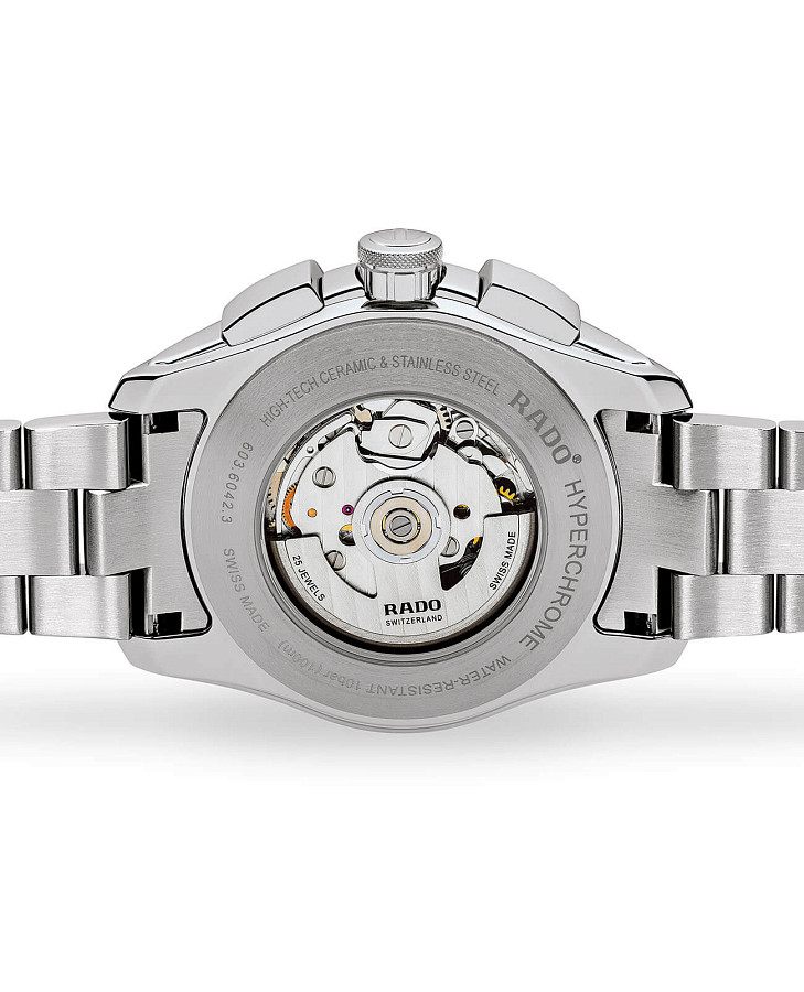 Часы Rado Hyperchrome Automatic Chronograph R32042103 — механические, сталь керамика металл