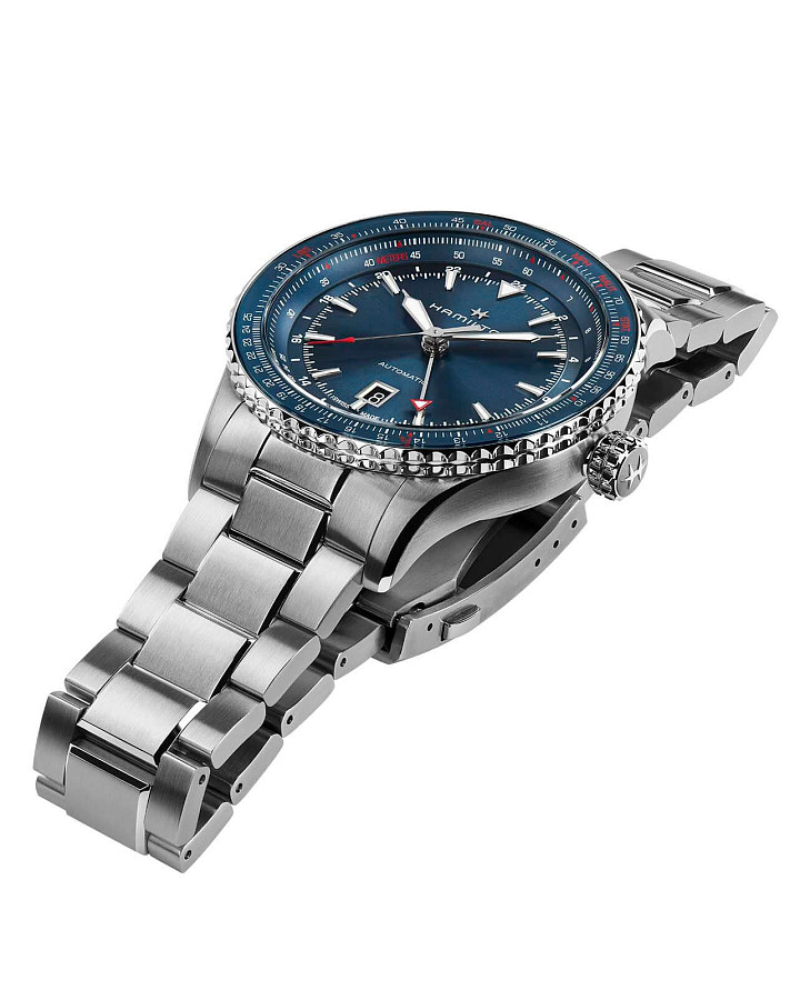 Часы Hamilton Khaki Aviation Converter H76715140 — механические, сталь металл
