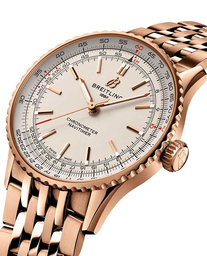 Часы Breitling Navitimer Automatic 41 R17329F41G1R1 — механические, золото