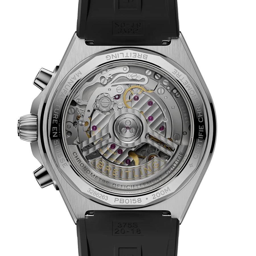 Часы Breitling Chronomat B01 Chronograph 42 mm PB0158101C1S1 — каучук, мужские