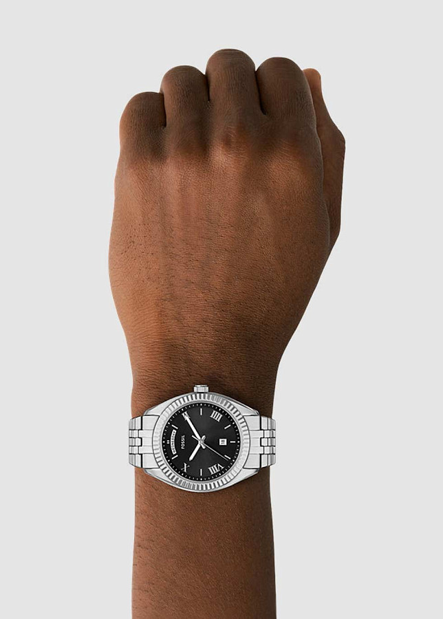 Часы Fossil Campbell FS6139 — кварцевые, металл сталь