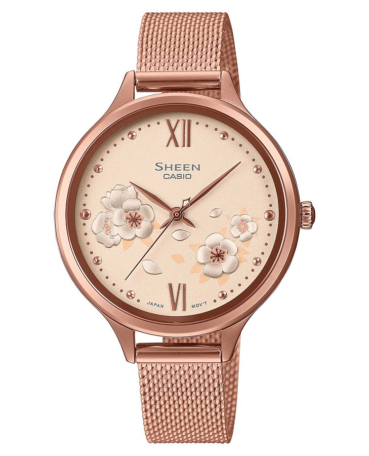 Часы Casio Sheen SHE-4551PGM-4A — женские, шампань