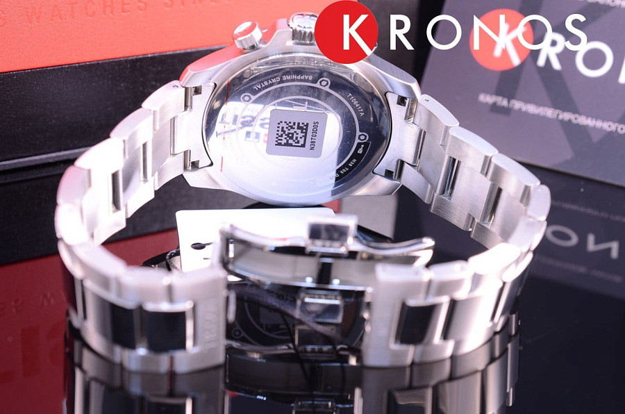 Часы Tissot V8 Quartz Chronograph T106.417.11.051.00 — Швейцария, кварцевые