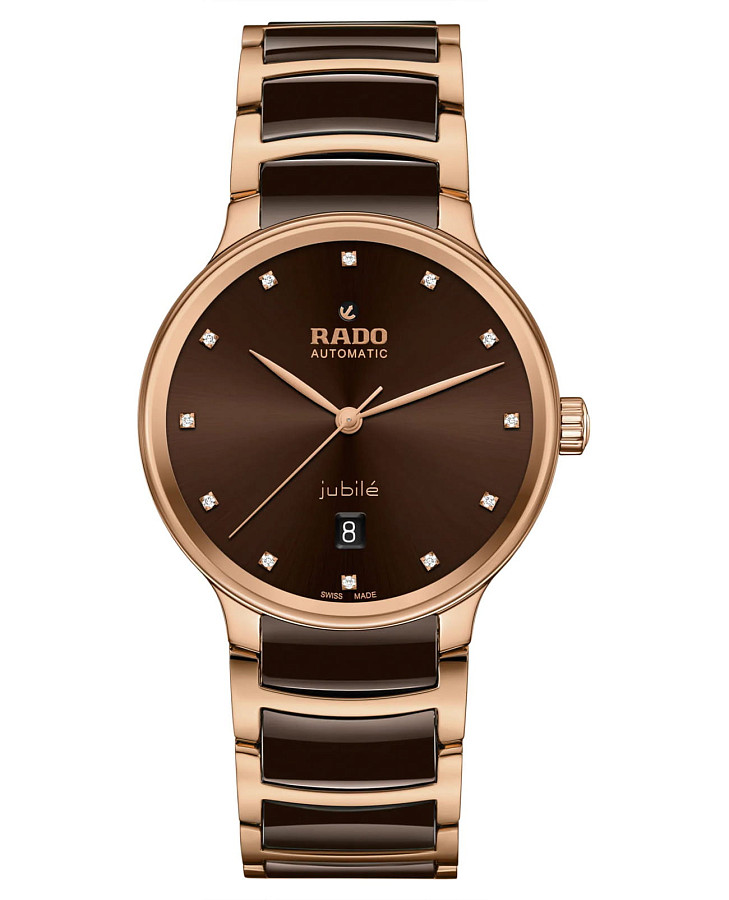Часы Rado Centrix Automatic R30017732 — мужские, коричневый