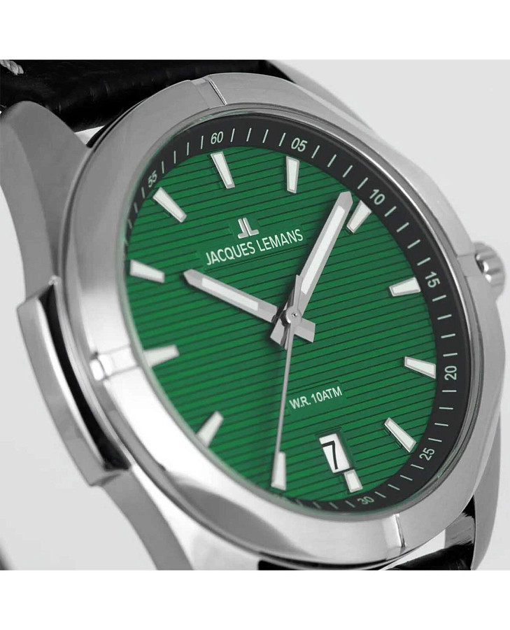 Часы Jacques Lemans Melbourne 1-2178D — кожаный, мужские