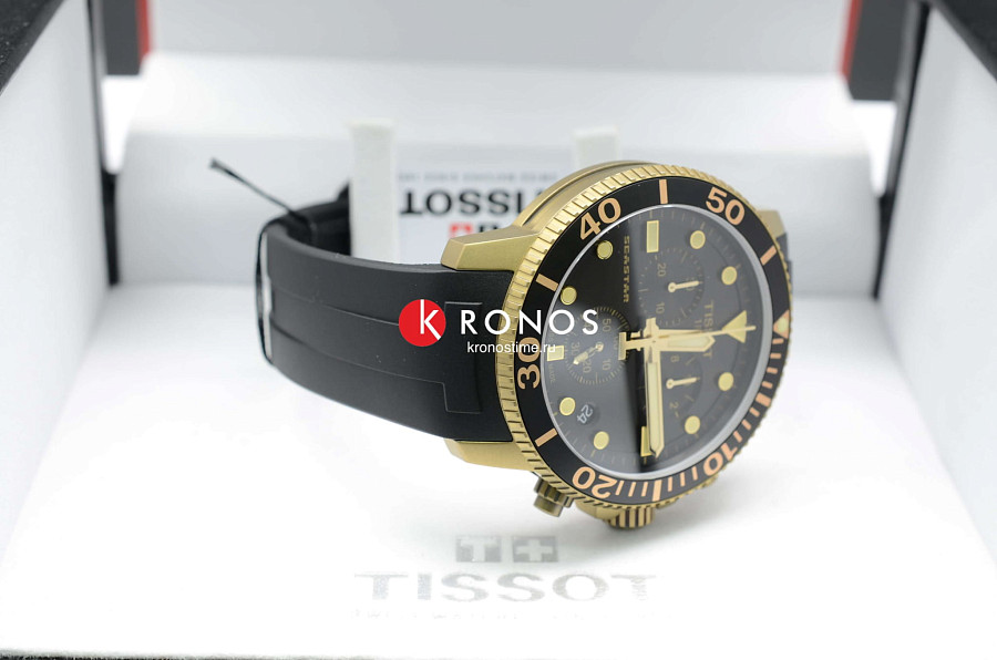 Часы Tissot Seastar 1000 Chronograph T120.417.37.051.01 — мужские, каучук